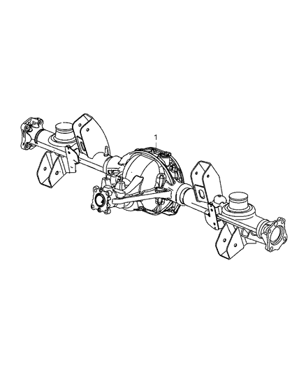 2008 Jeep Commander Rear Axle Assembly Diagram 2