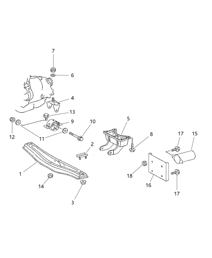 2006 Dodge Sprinter 3500 Transmission Mounting Diagram