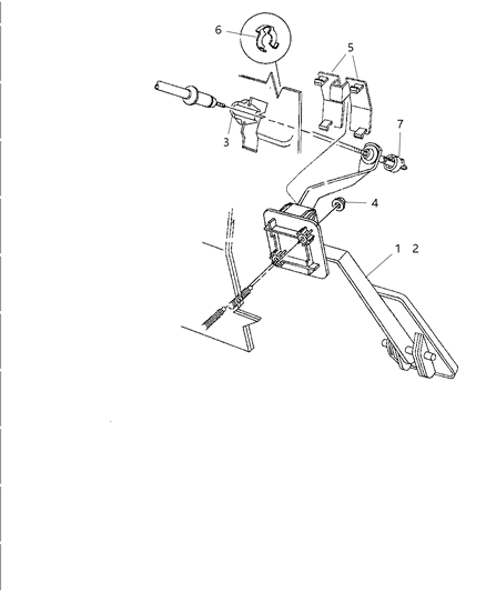 2007 Chrysler Town & Country Pedal-Accelerator Diagram for 4612223AB