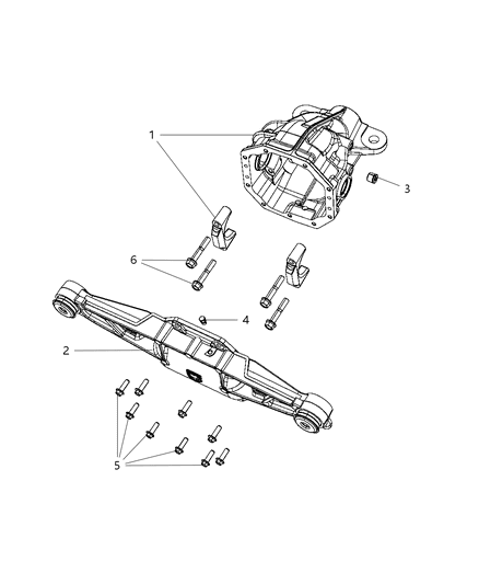 2009 Dodge Viper Housing And Vent, Rear Axle Diagram