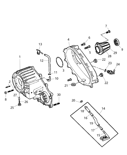 2009 Dodge Ram 3500 Case And Related Parts Diagram 3