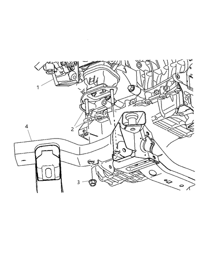 2005 Chrysler 300 Mount To Cradle Diagram 1