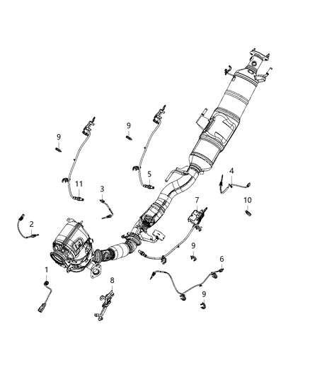 2021 Jeep Wrangler Oxygen Sensors Diagram 4