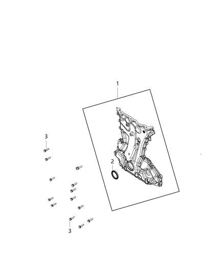 2021 Jeep Cherokee Timing Case Cover Diagram 1