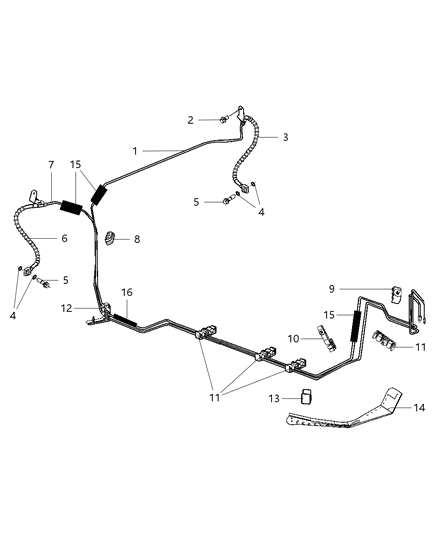 2010 Dodge Charger Tube-Brake Diagram for 5175872AA