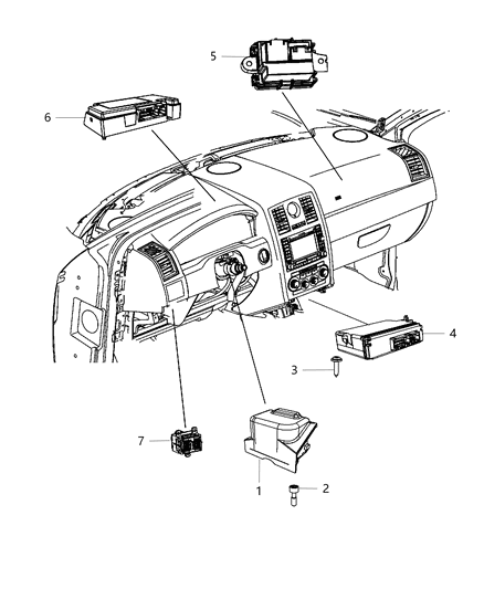 2014 Dodge Charger Modules Instrument Panel Diagram