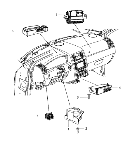 2014 Dodge Charger Module-TELEMATICS Diagram for 68209685AB