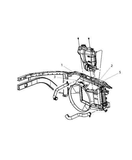 2008 Dodge Ram 2500 Core Support Diagram