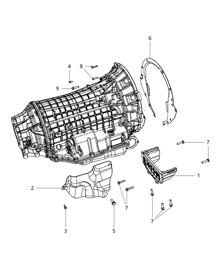 2009 Chrysler Aspen Cover-Converter Diagram for 5192040AA