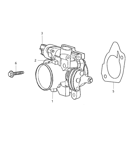 2002 Chrysler Town & Country Throttle Body Diagram 1