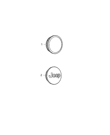 2012 Jeep Liberty Wheel Cap Diagram