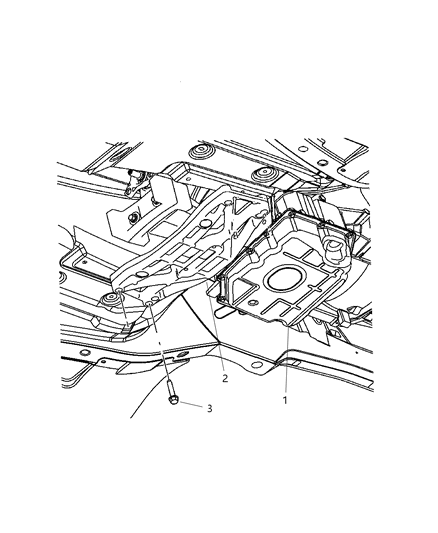 2005 Dodge Magnum Transmission Crossmember To Body Diagram