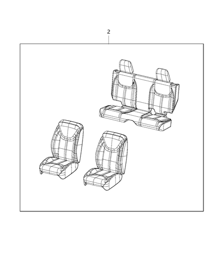2015 Jeep Wrangler Interior Leather Diagram for 68212440AA