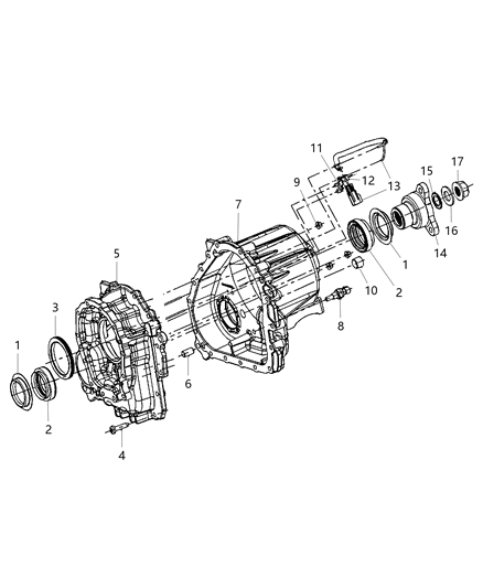 2015 Dodge Charger Case And Related Parts Diagram