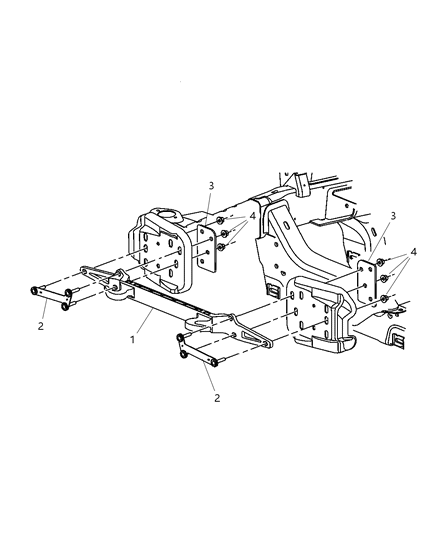 2006 Dodge Ram 1500 REINFMNT-Vehicle Tow Diagram for 55366512AB