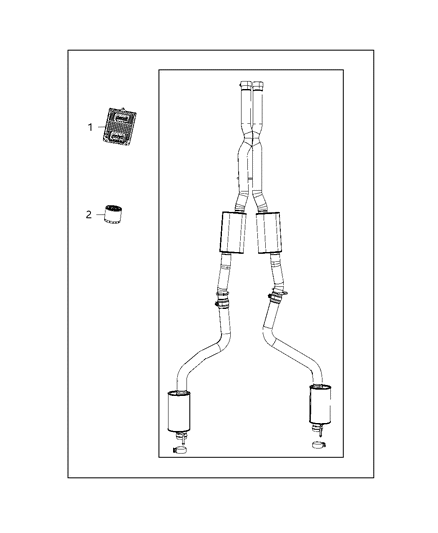 2019 Dodge Charger Performance Kit, Scat Pack Diagram