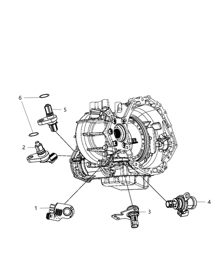 2012 Chrysler 200 Sensors - Drivetrain Diagram 2