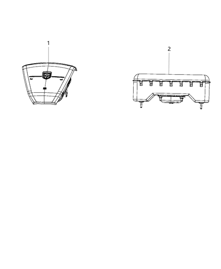 2012 Dodge Challenger Air Bags Front Diagram