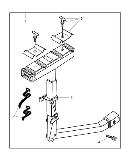 2003 Jeep Grand Cherokee Bike Carrier - Hitch Diagram 1