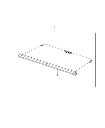 2015 Jeep Patriot Cover Kit, Cargo Diagram