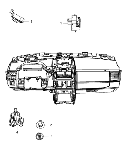 2012 Dodge Grand Caravan Switches Instrument Panel Diagram