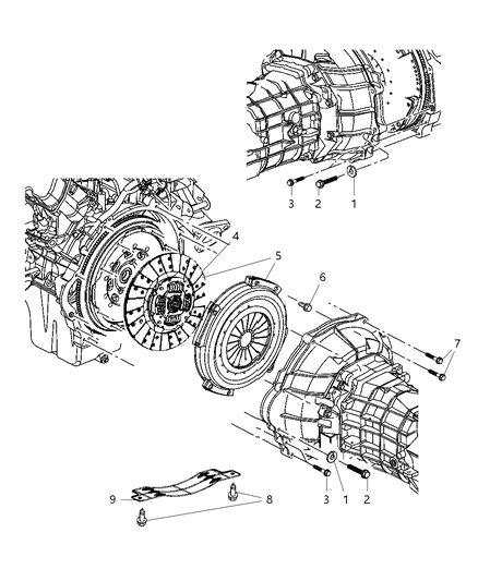 2004 Dodge Ram 1500 Clutch Assembly Diagram 1