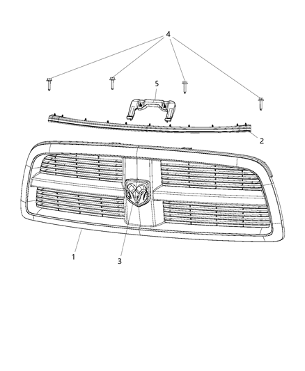 2016 Ram 5500 Grille Diagram