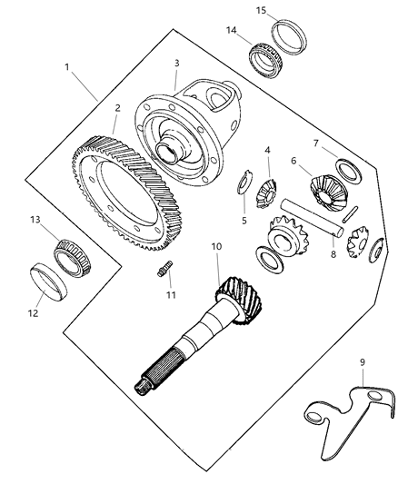 2004 Chrysler PT Cruiser Differential Diagram 1