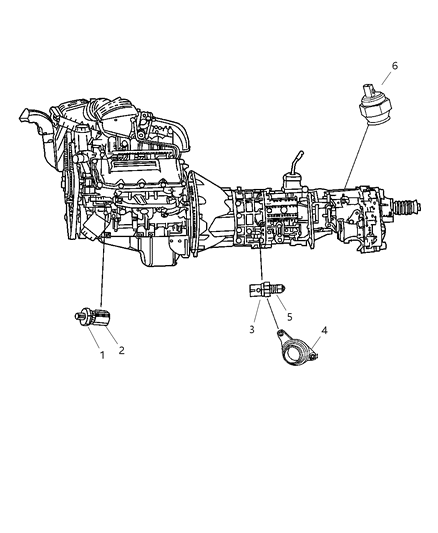 2007 Dodge Ram 2500 Switches - Drive Train Diagram