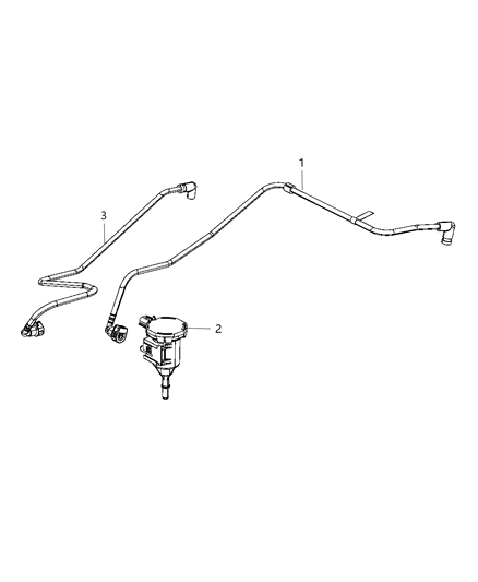 2011 Jeep Grand Cherokee Hose-PURGE Diagram for 68040006AB