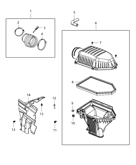 2013 Dodge Charger Air Cleaner Diagram 3