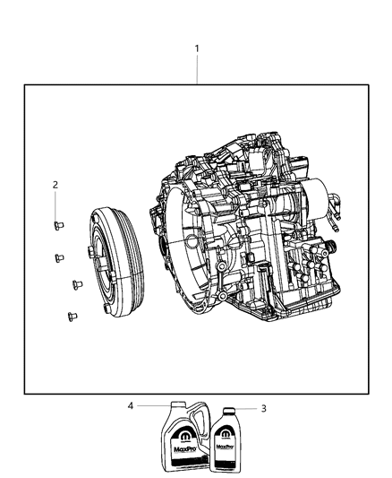 2014 Jeep Patriot Transmission / Transaxle Assembly Diagram 2