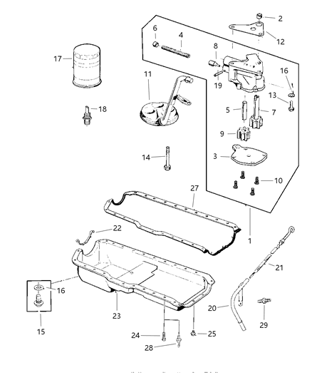 1997 Jeep Wrangler Engine Oiling Diagram 2