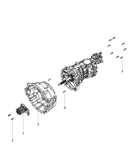 2018 Dodge Challenger Housing-Clutch Diagram for 68271180AA