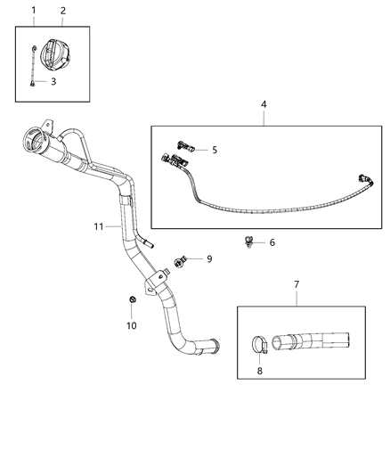 2013 Dodge Dart Fuel Tank Filler Tube Diagram