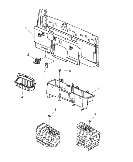 2002 Dodge Ram 1500 Hook-Coat Diagram for 5HG29YQLAC