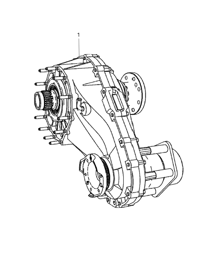 2008 Chrysler Aspen Transfer Case Assembly & Identification Diagram 1