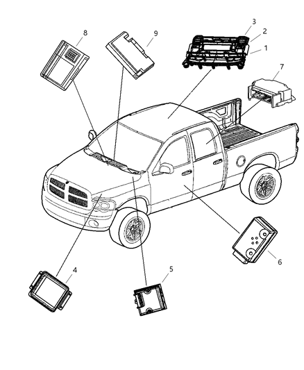 2007 Dodge Ram 3500 Modules Diagram