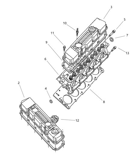 2001 Dodge Ram 2500 Cylinder Head Diagram 5