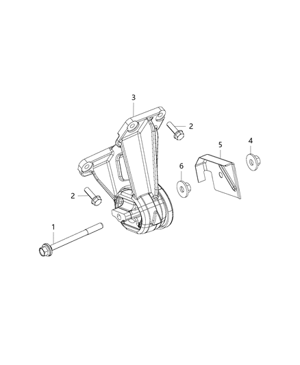 2013 Ram 1500 Engine Mounting Left Side Diagram 2