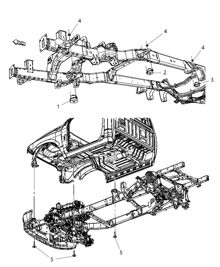 2010 Dodge Ram 1500 Body Hold Down Diagram 2