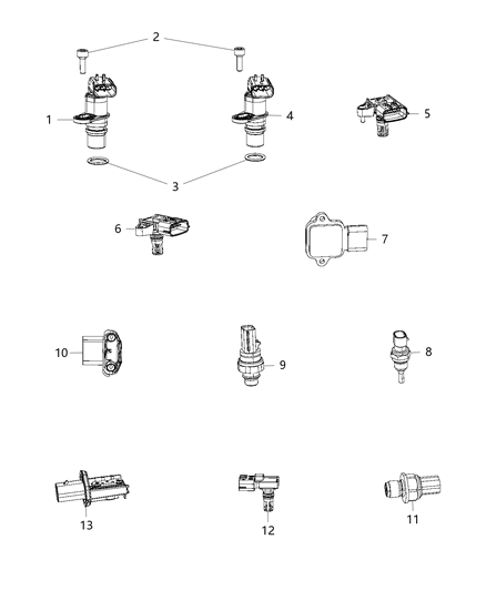 2019 Ram 4500 Sensors, Engine Diagram 1