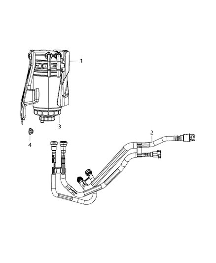 2010 Jeep Patriot Filter-Fuel Module Diagram for 5105987AC