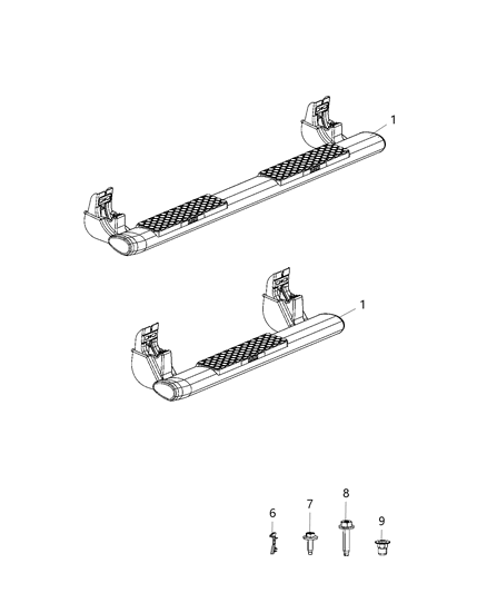 2020 Ram 4500 Running Boards And Side Steps Diagram