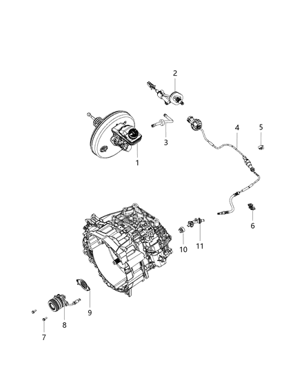 2019 Jeep Compass Controls, Hydraulic Clutch Diagram