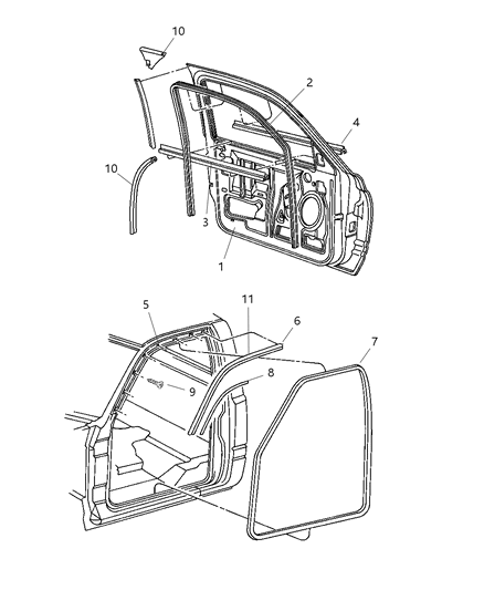 2002 Dodge Ram 2500 Front Door Diagram