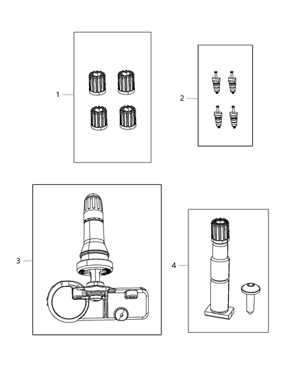 2020 Ram 1500 Tire Monitoring System Diagram