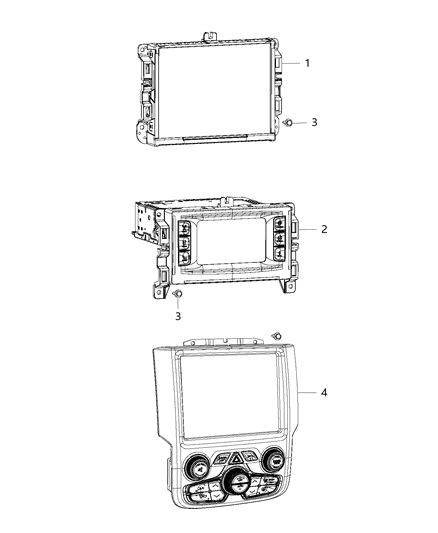 2014 Ram 1500 Multi Media Diagram for 68226683AA