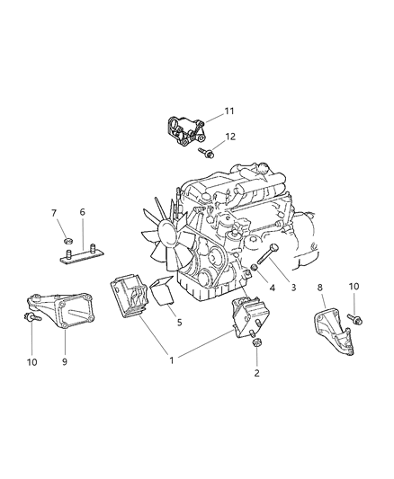 2003 Dodge Sprinter 2500 Engine Mounting Diagram