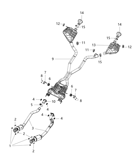 2019 Jeep Grand Cherokee Exhaust System Diagram 4